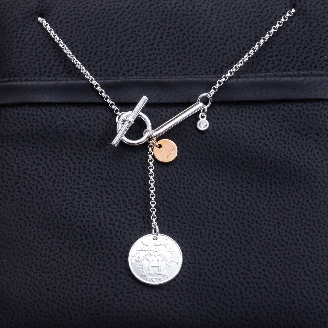HERMES EX-LIBRIS PEDANT SILVER