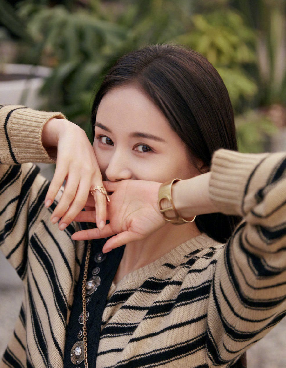 DIOR CD CUFF BRACELET GOLD
