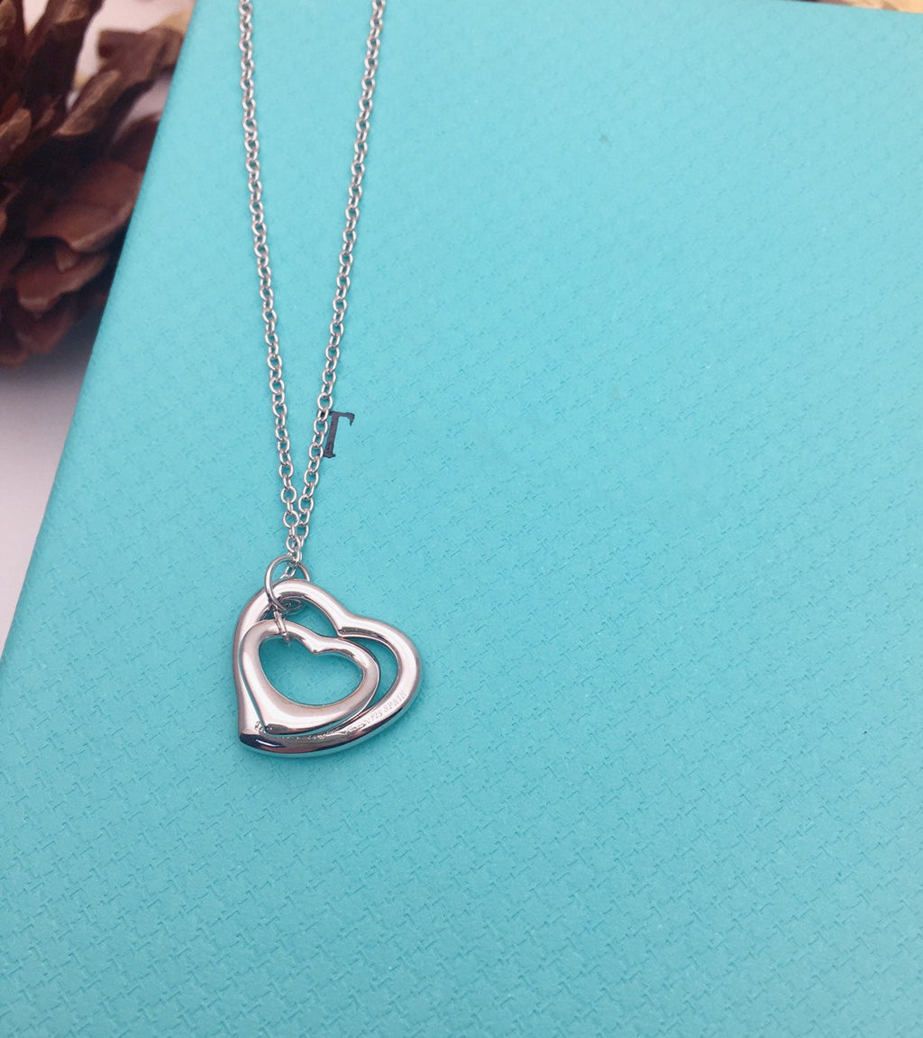 TIFFANY OPEN HEART SILVER NECKLACE