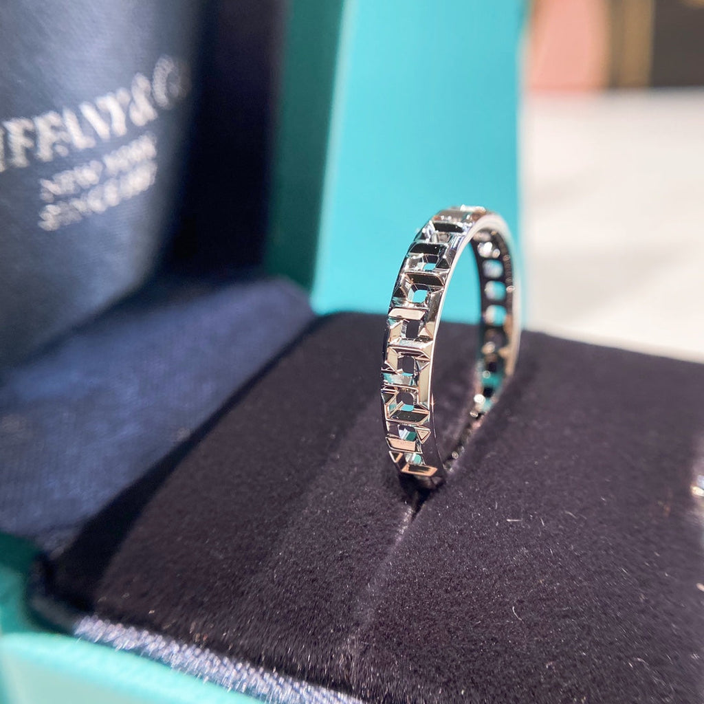 TIFFANY T TRUE 3.5MM SILVER RING
