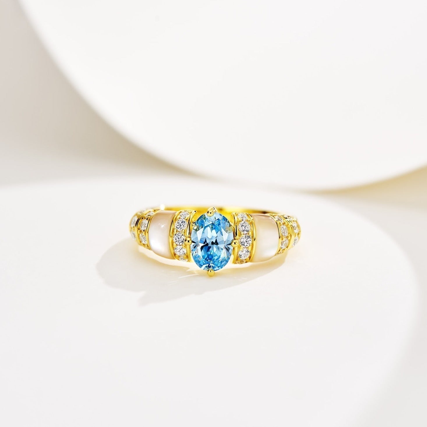 DIOR PARAIBA GOLD DIAMOND RING