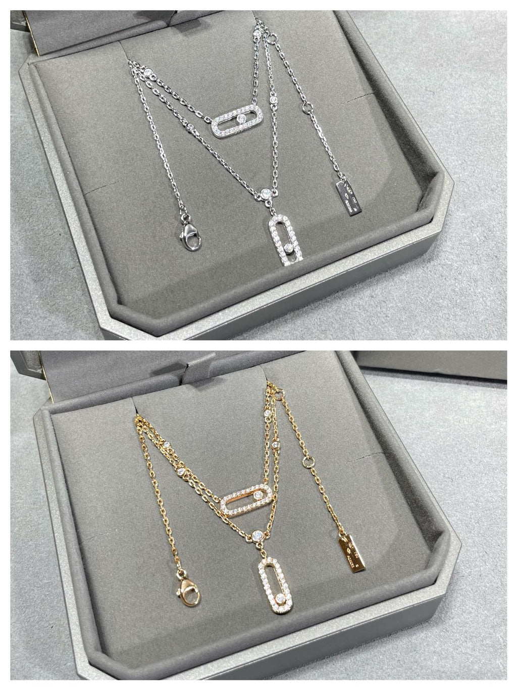 MESSIKA MOVE 2 ROW DIAMOND NECKLACE