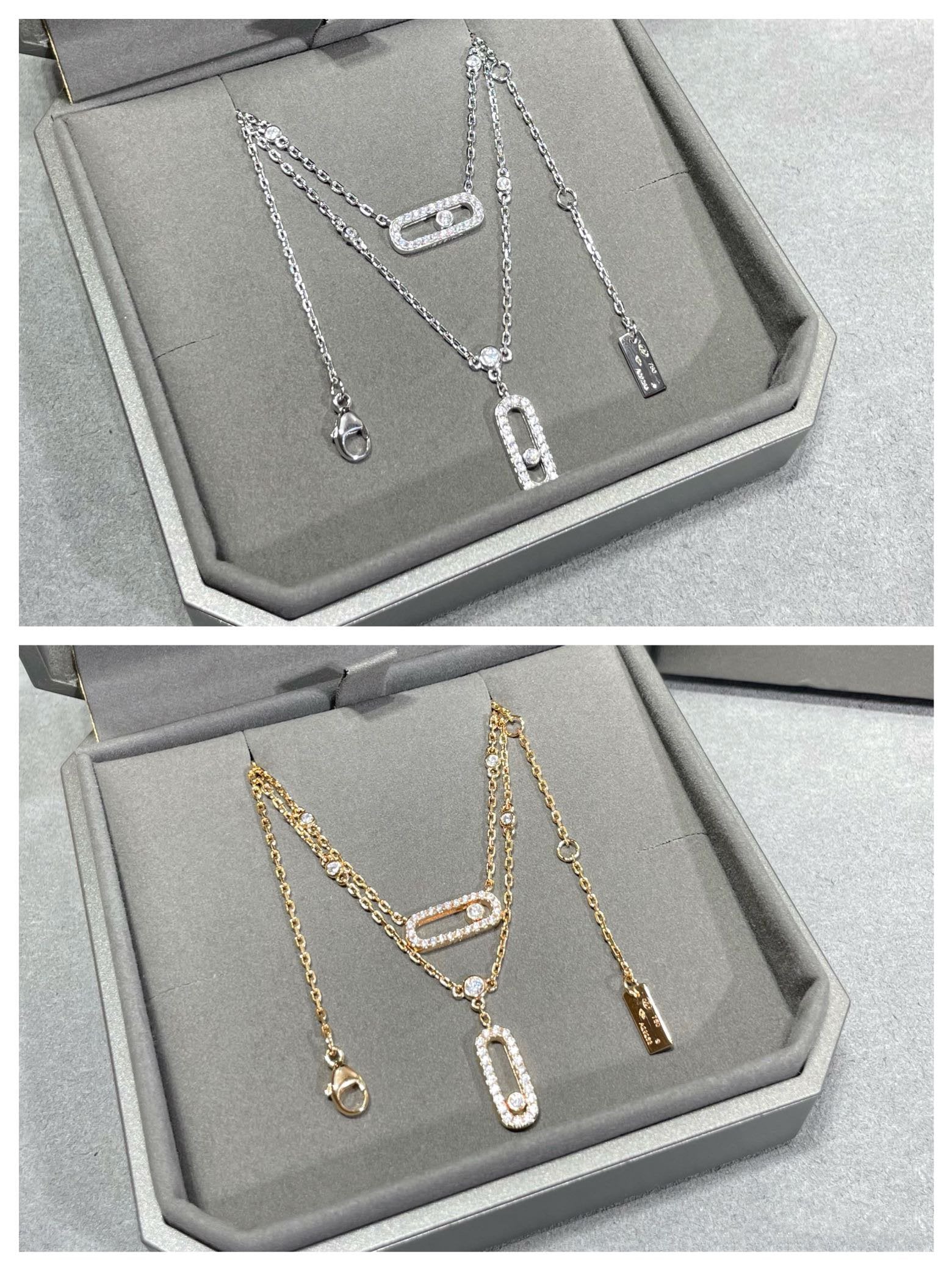MESSIKA MOVE 2 ROW DIAMOND NECKLACE