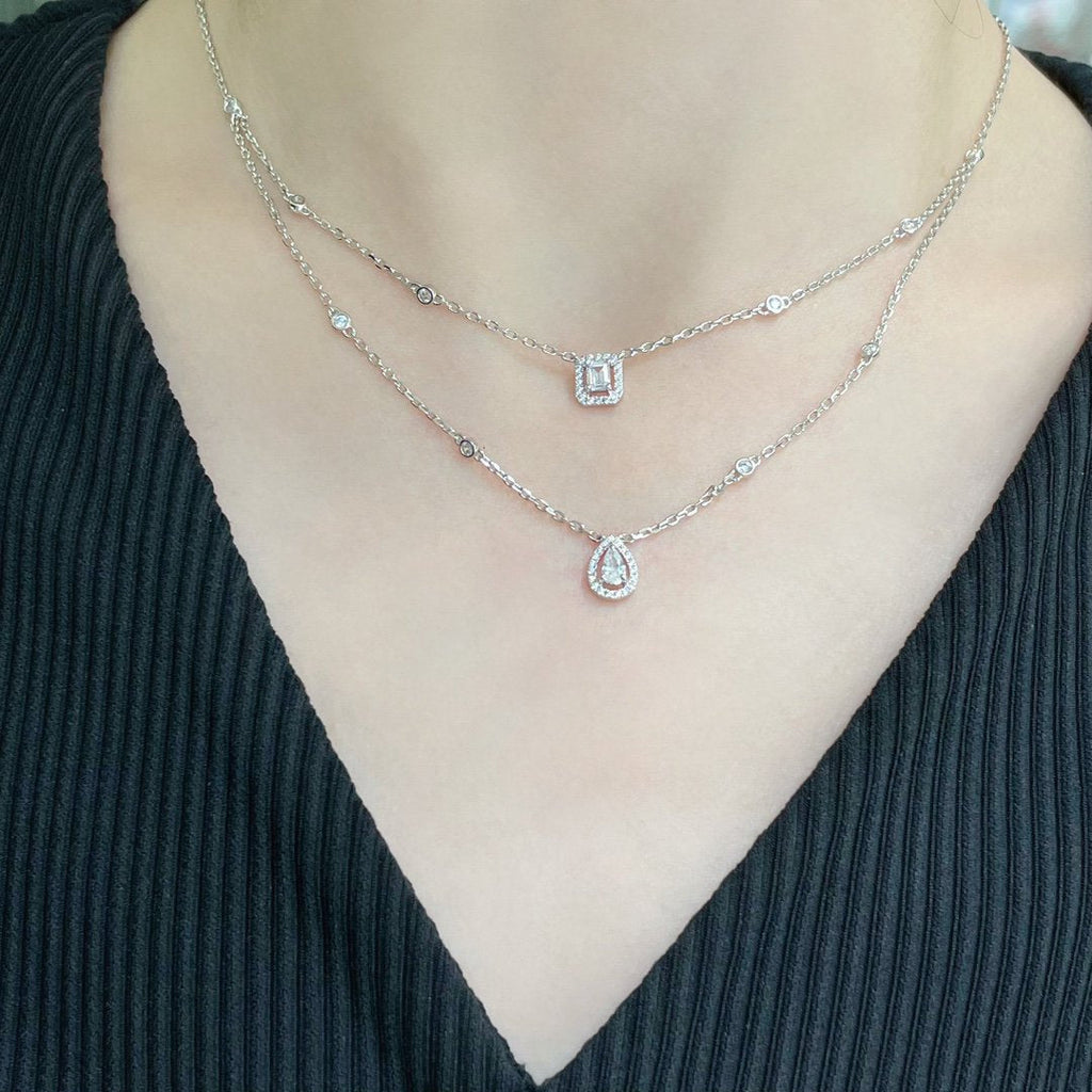 MESSIKA MY TWIN 2 ROW DIAMOND NECKLACE