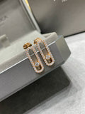 MESSIKA MOVE UNO STUD DIAMOND PAVED EARRINGS