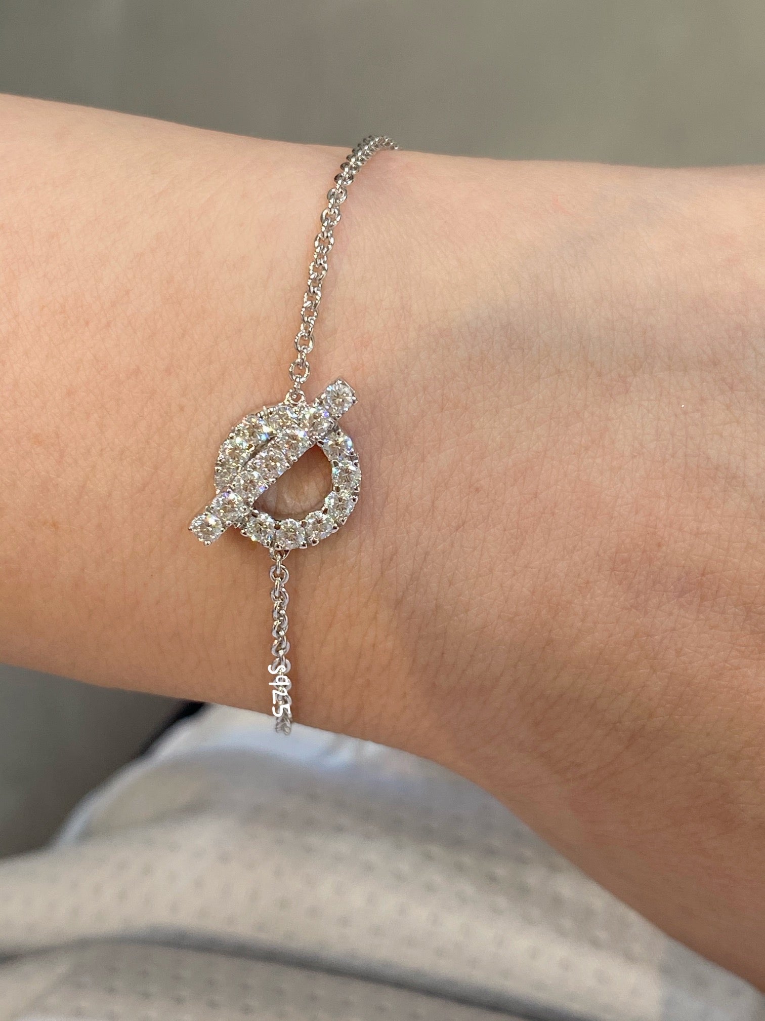 HERMES FINESSE SILVER BRACELET
