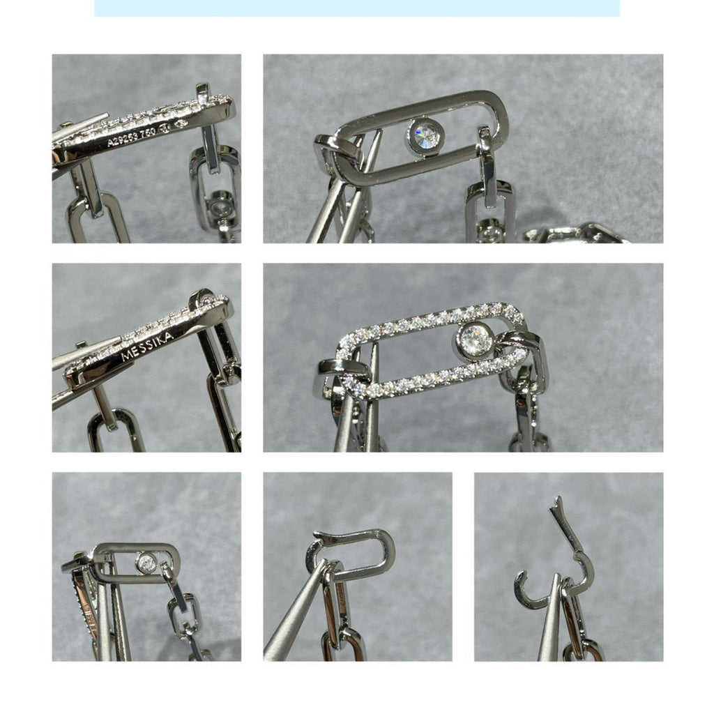 MESSIKA MOVE CHAIN LINK SILVER DIAMOND BRACELET