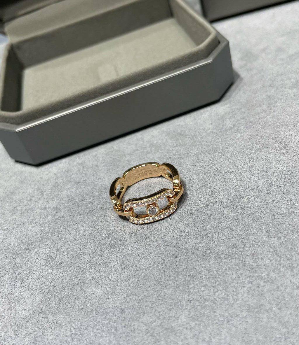 MESSIKA MOVE LINK DIAMOND PAVED RING