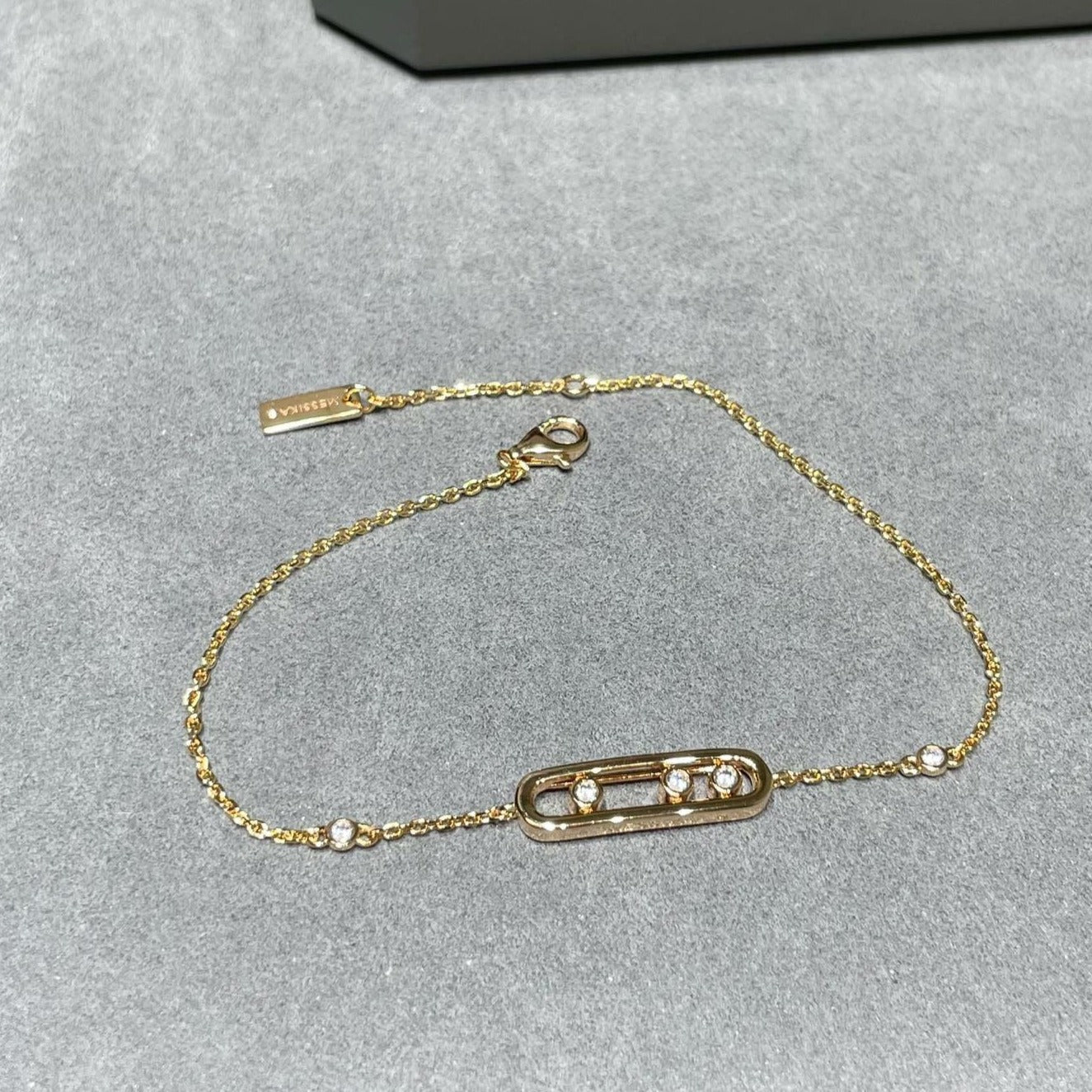 MESSIKA BABY MOVE PINK GOLD DIAMOND BRACELET
