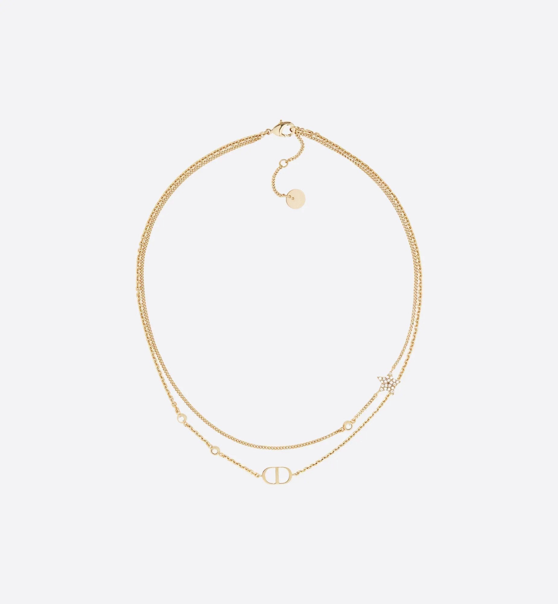 DIOR PETIT CD DOUBLE NECKLACE