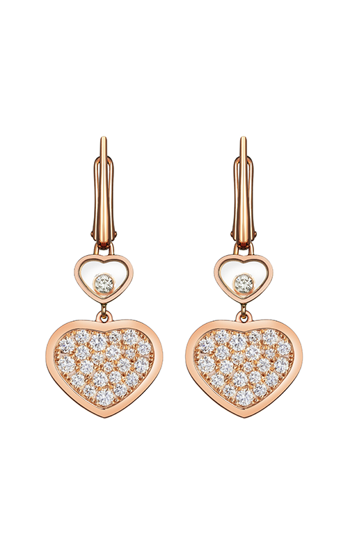 CHOPARD HAPPY HEART EARRINGS FULL DIAMOND