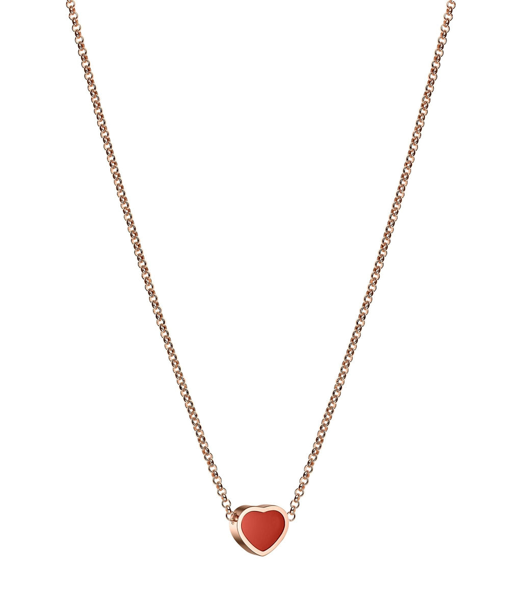 CHOPARD HEART PEDANT CARNELIAN NECKLACE