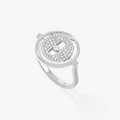 MESSIKA LUCKY MOVE PAVED SILVER DIAMOND RING
