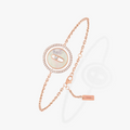 MESSIKA LUCKY MOVE WHITE MOTHER OF PEARL PINK GOLD DIAMOND BRACELET