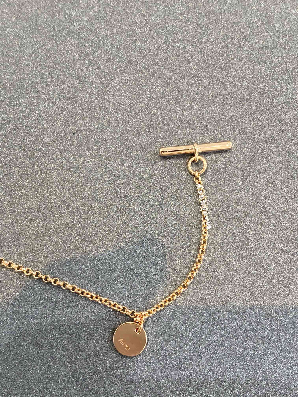 HERMES H Classic Gold Coin Bracelet