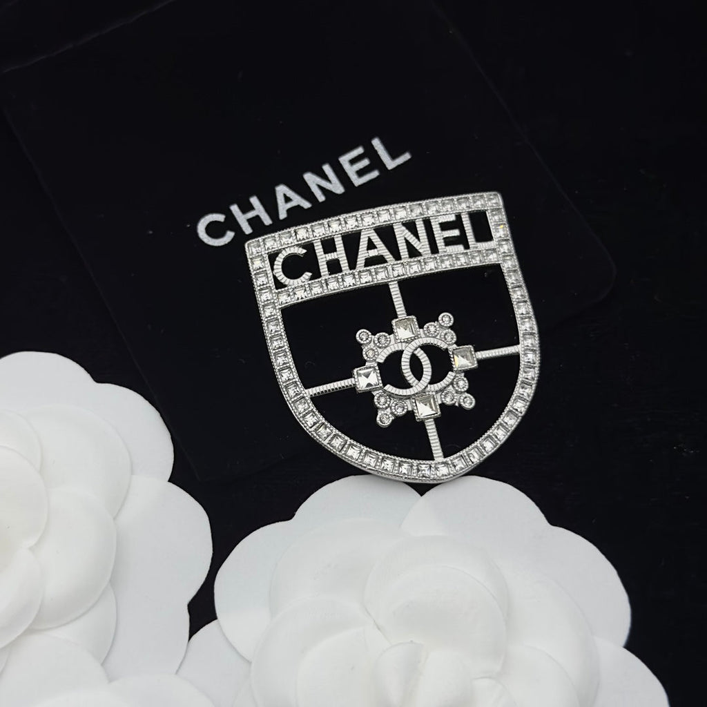 Chanel Brooch Silver 173335