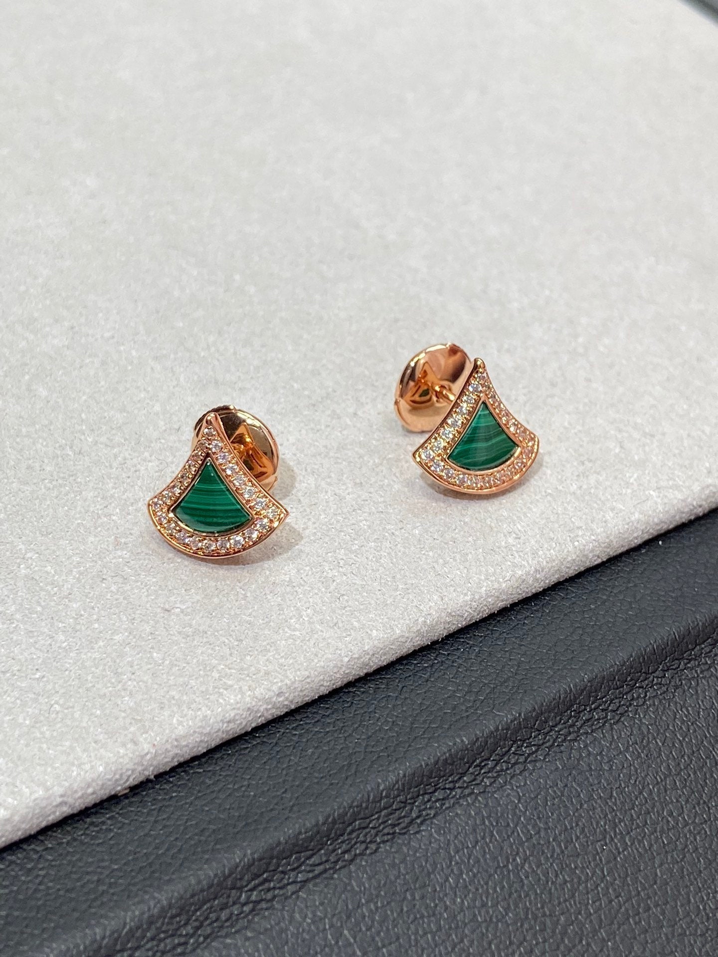 BVLGARI DIVAS DREAM EARRINGS PINK GOLD DIAMOND