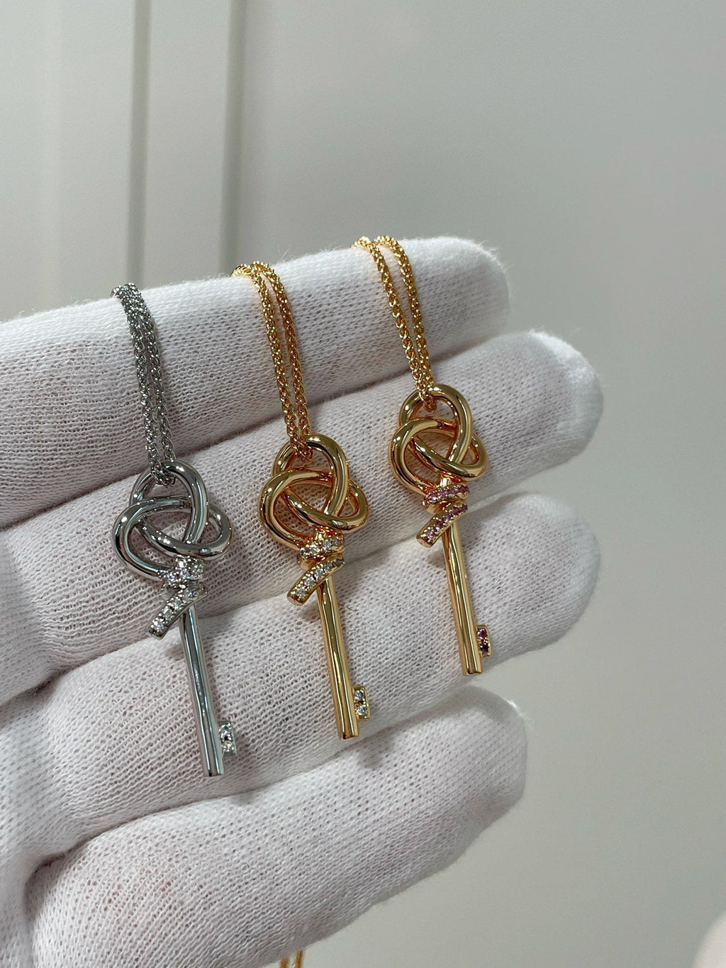 TIFFANY tiffan key woven necklace