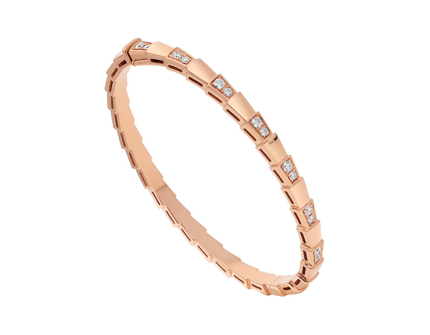 BVLGARI SERPENTI BRACELET PINK GOLD DIAMOND