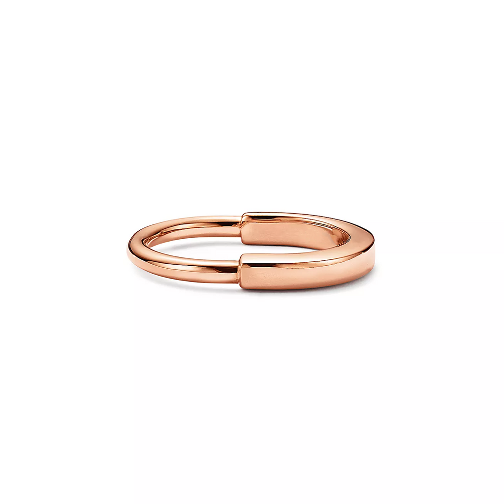 TIFFANY LOCK RING PINK GOLD