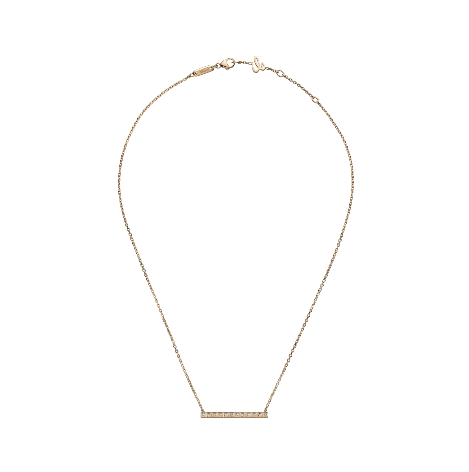 CHOPARD ICE CUBE FULL-SET DIAMONDS NECKLACE