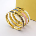 FENDI F LOGO MULTICOLOR BRACELET