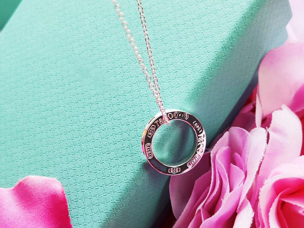 TIFFANY SINGLE RING NECKLACE CHAIN LENGTH