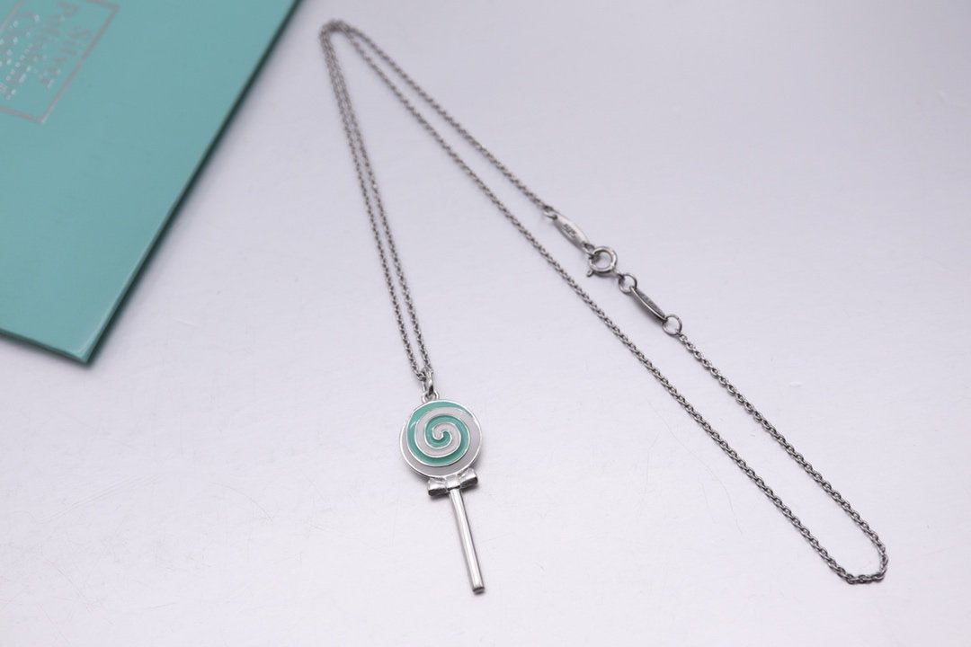 TIFFANY STERLING SILVER LOLLIPOP NECKLACE