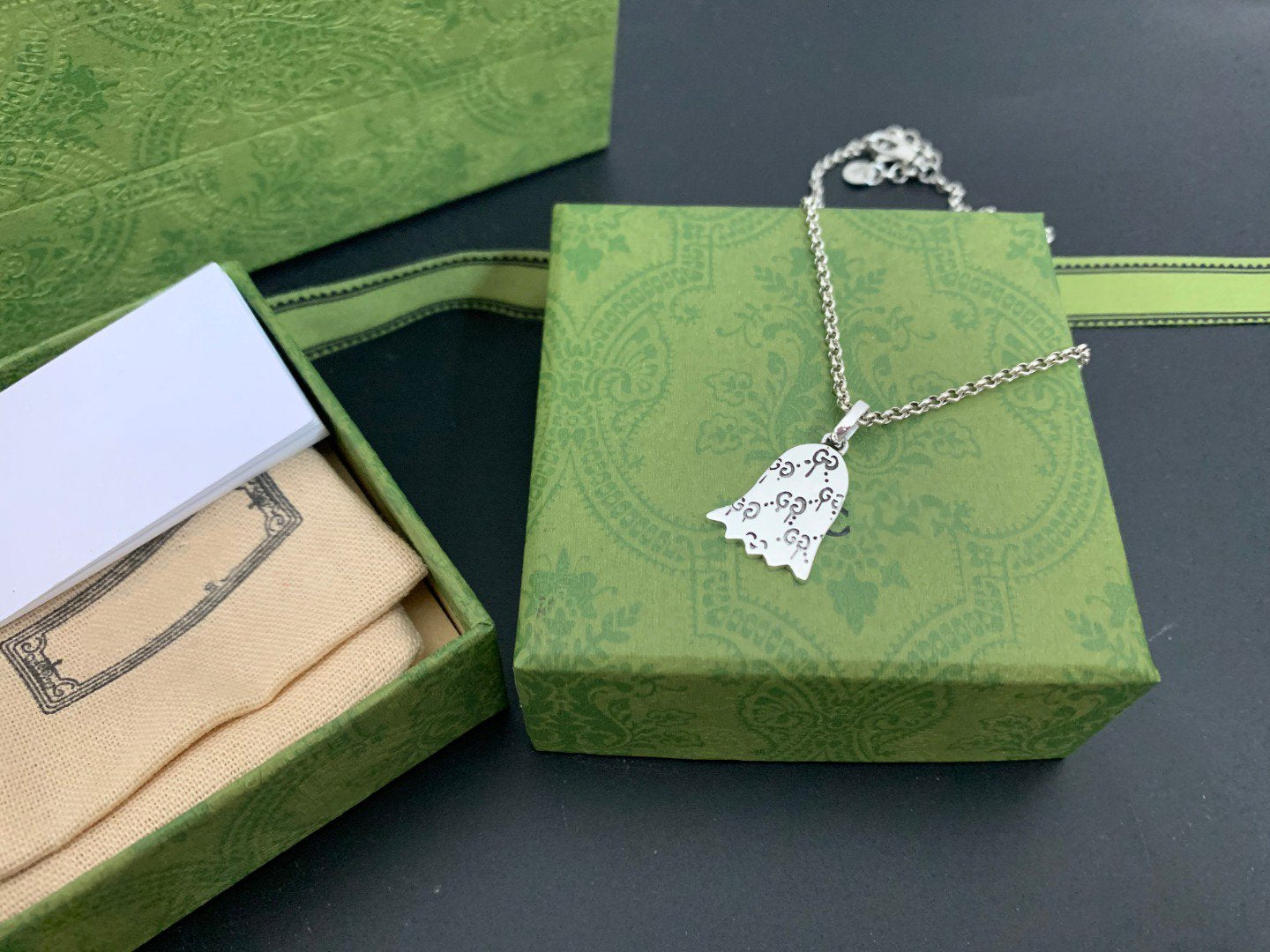 GUCCI GG GHOST RED NECKLACE