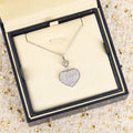 CHOPARD HAPPY HEART NECKLACE SILVER FULL DIAMOND