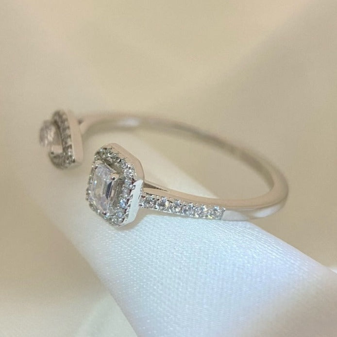 MESSIKA MY TWIN TOI & MOI SILVER DIAMOND RING