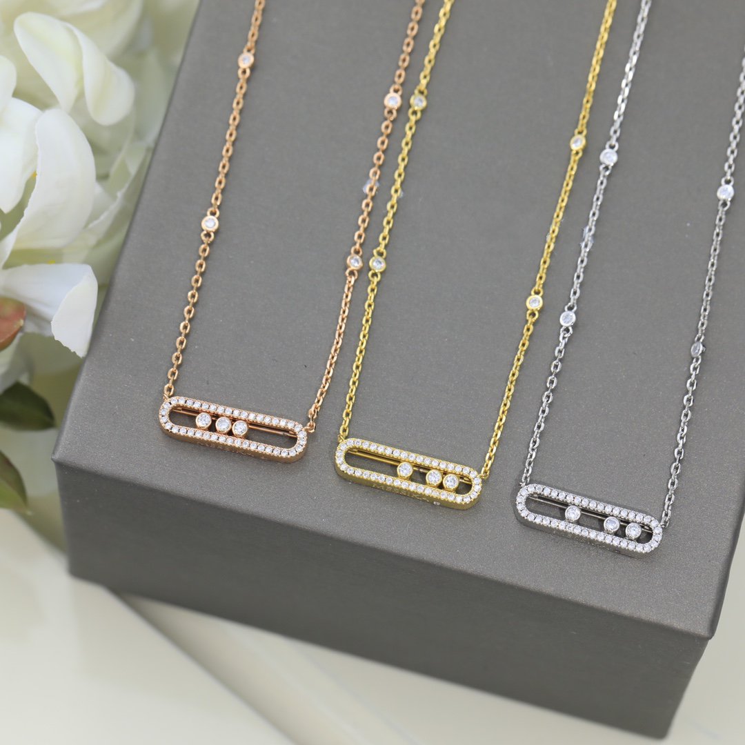 MESSIKA MOVE DIAMOND PAVED NECKLACE