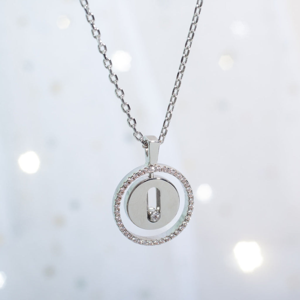 MESSIKA LUCKY MOVE PM NECKLACE SILVER DIAMOND