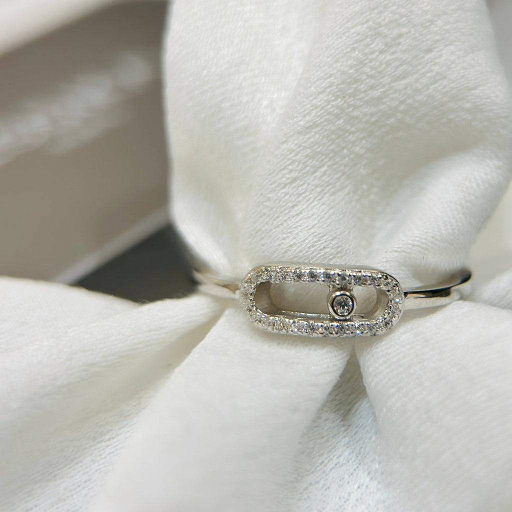 MESSIKA MOVE UNO SILVER DIAMOND RING