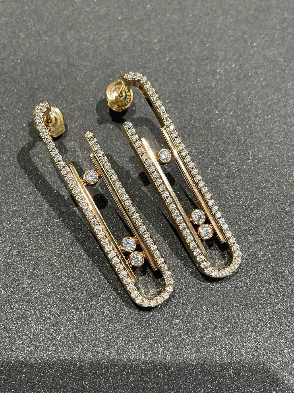 MESSIKA MOVE 10TH PM EARRINGS DIAMOND