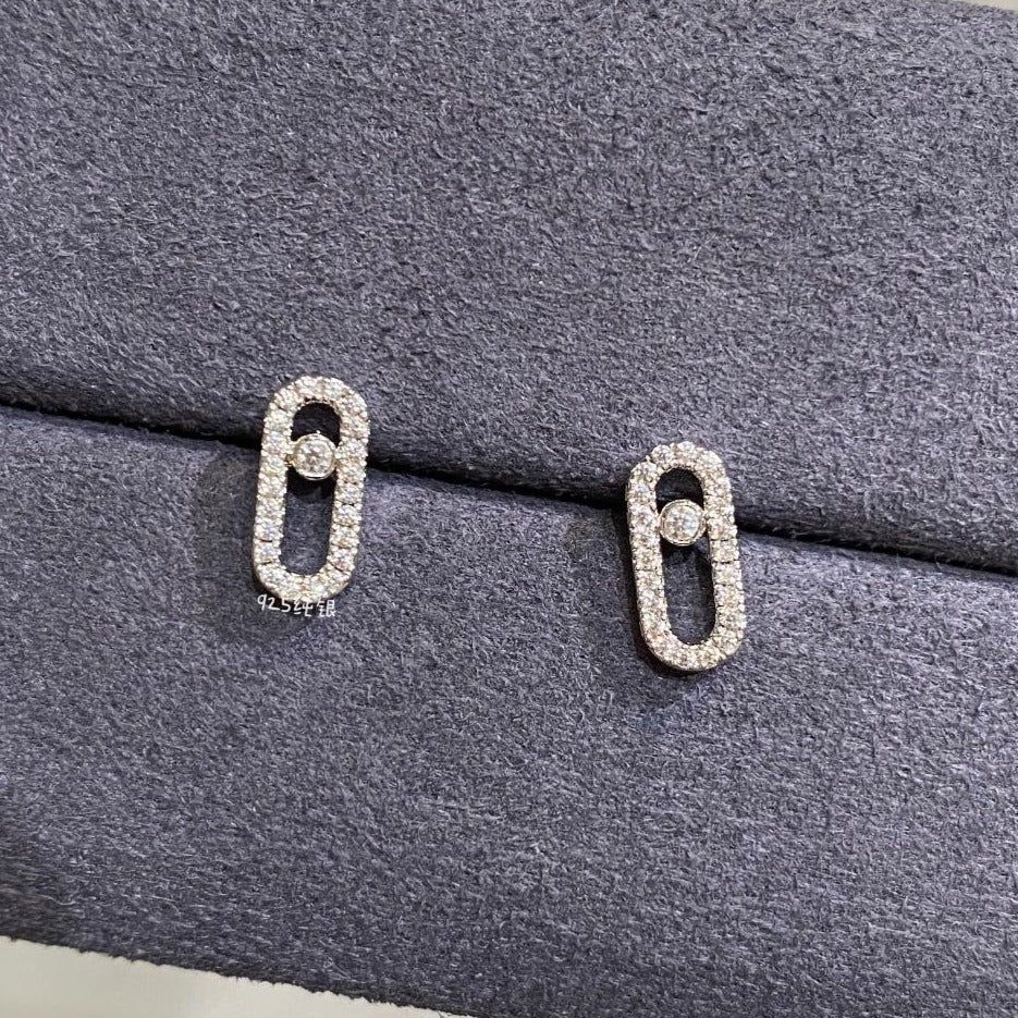 MESSIKA MOVE UNO PAVED DIAMOND EARRINGS