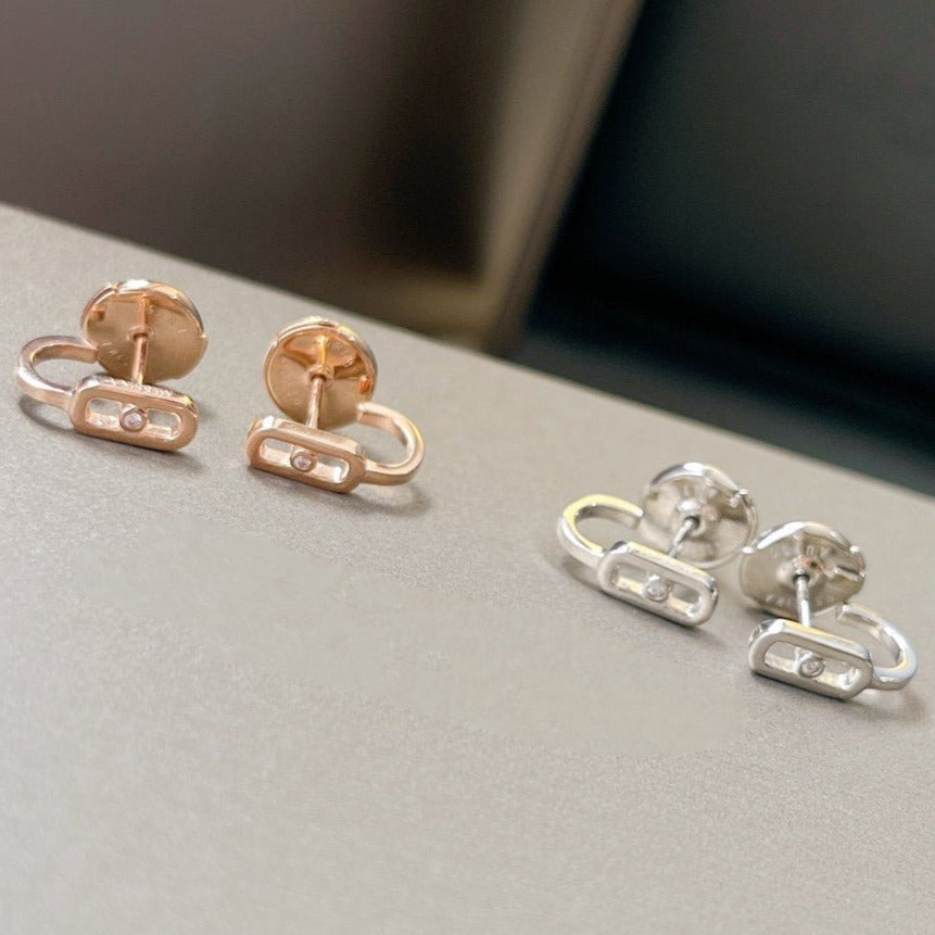 MESSIKA CREOLES MOVE UNO MINI 1 DIAMOND EARRINGS
