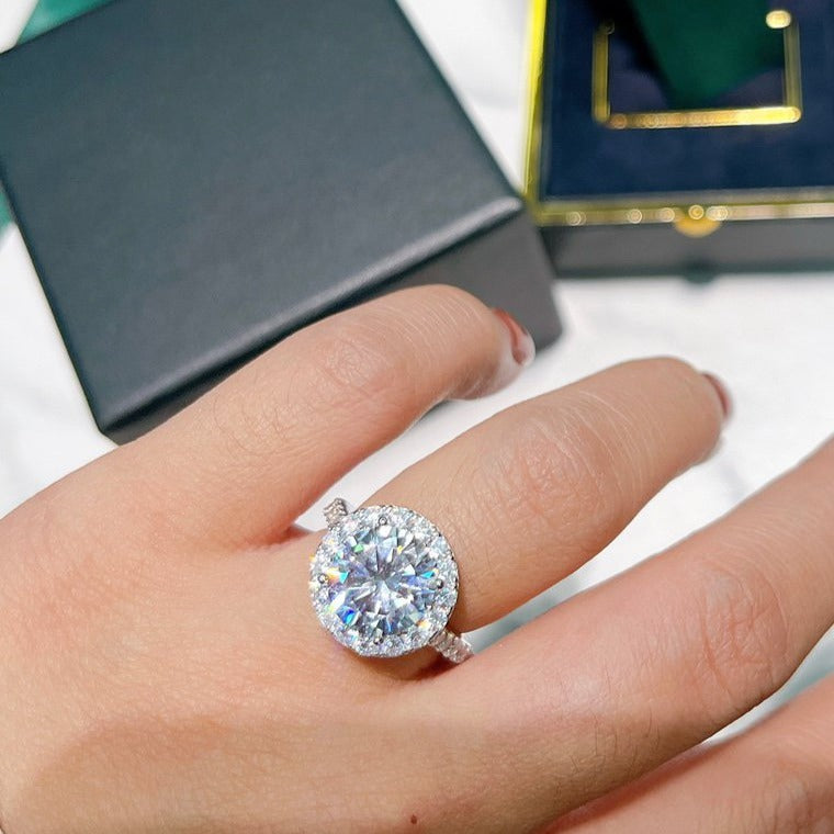 GRAFF GRA BAND SILVER DIAMOND PAVED RING
