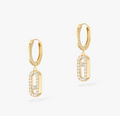 MESSIKA MOVE UNO HOOP DIAMOND EARRINGS