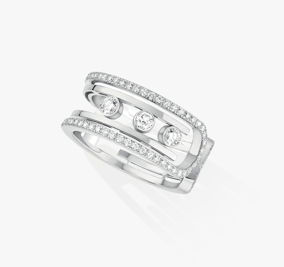 MESSIKA MOVE 10TH DIAMOND OPEN RING