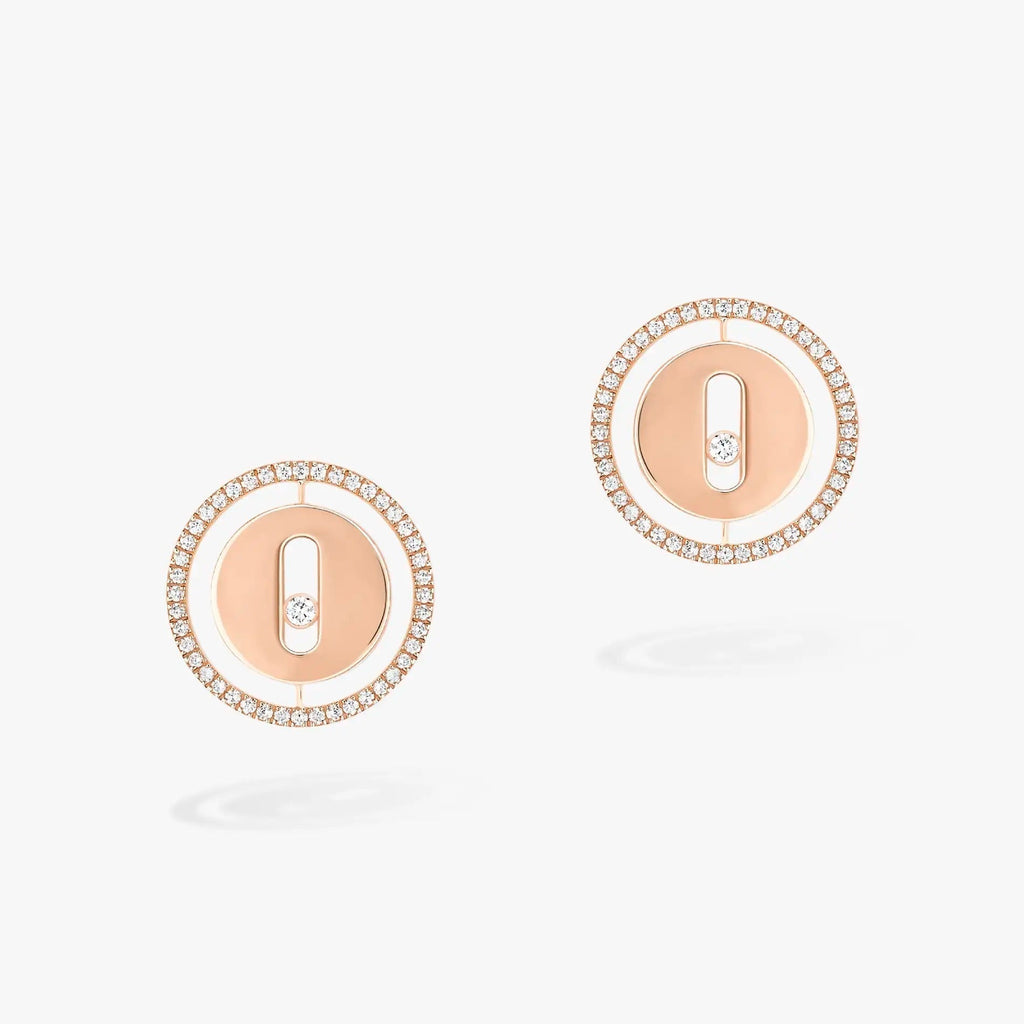MESSIKA PUCES LUCKY MOVE DIAMOND EARRINGS
