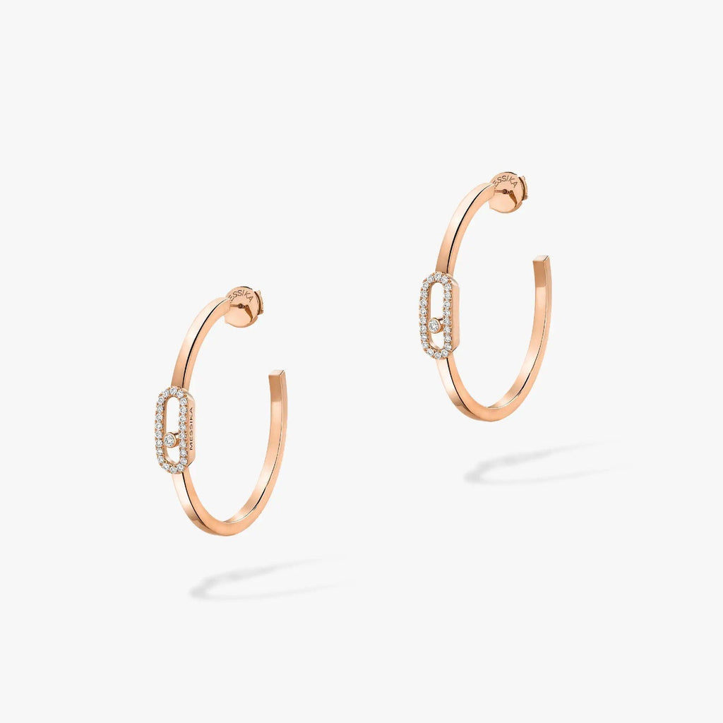 MESSIKA CREOLES MOVE UNO PM DIAMOND EARRINGS