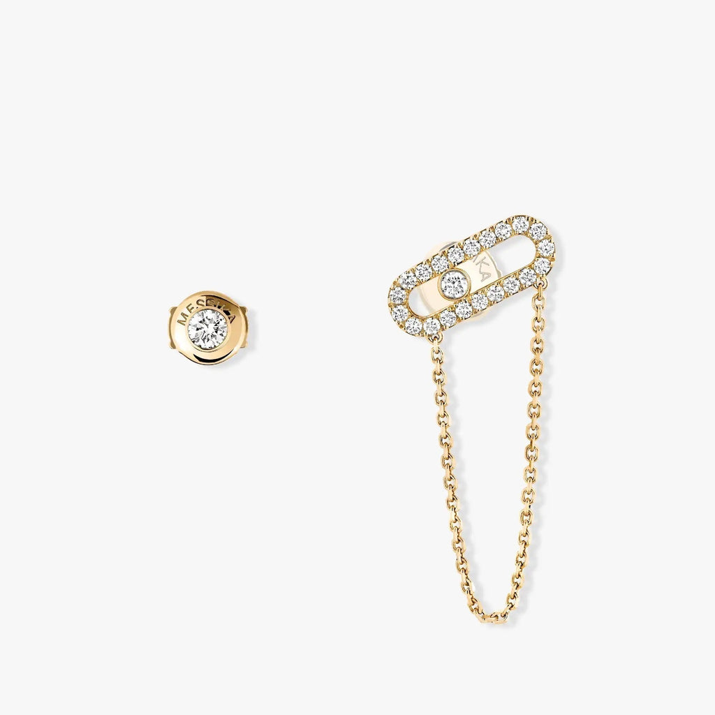 MESSIKA MOVE UNO CHAINE DIAMOND EARRINGS
