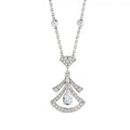 BVLGARI DREAM NECKLACE WHITE DIAMOND SILVER