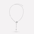 Chanel Bouton De Camelia Silver Diamond Necklace