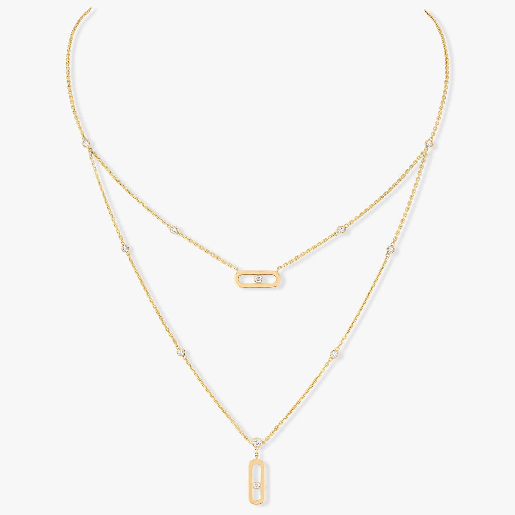 MESSIKA MOVE UNO 2 ROW DIAMOND NECKLACE