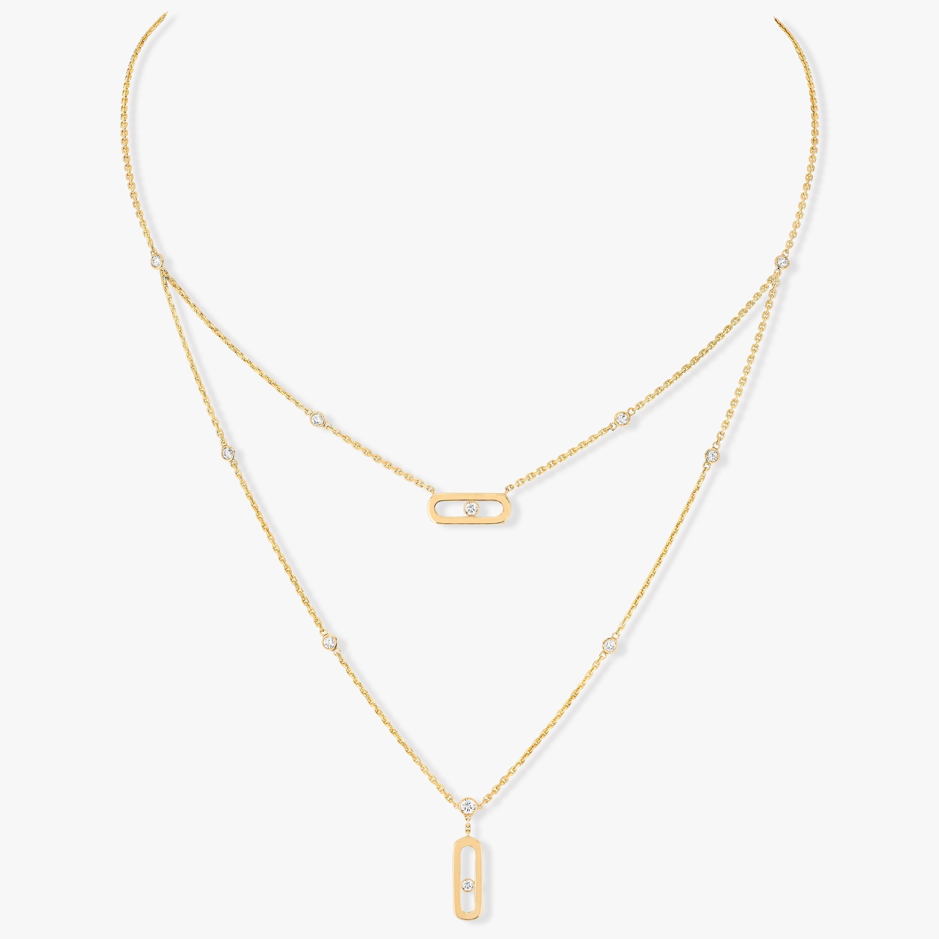 MESSIKA MOVE UNO 2 ROW DIAMOND NECKLACE