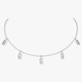 MESSIKA CHOKER MOVE UNO PAMPILLE PAVED SILVER DIAMOND NECKLACE