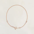 HERMES HM STERLING SILVER CHAINE D'ANCRE HEART