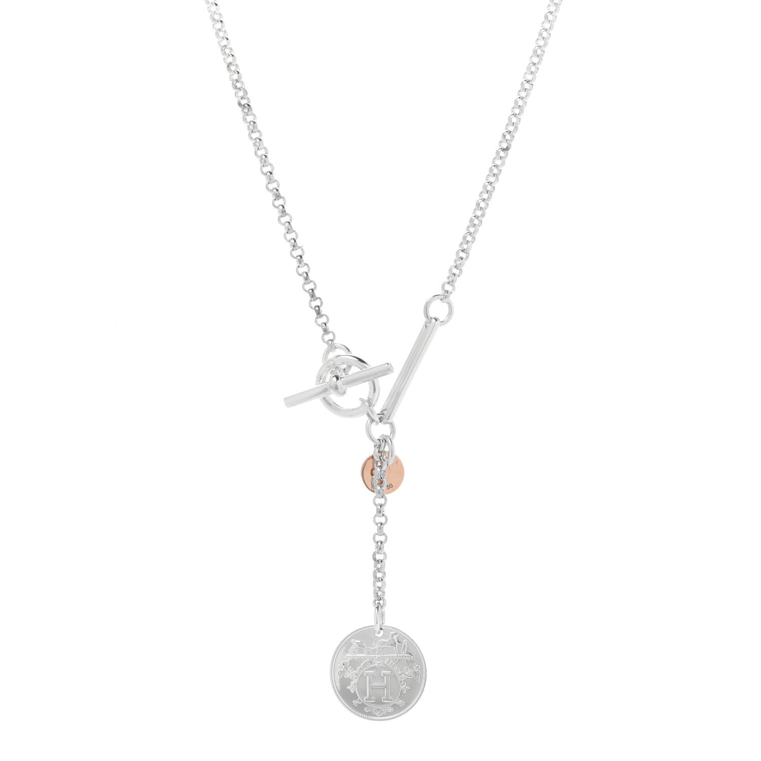 HERMES EX-LIBRIS PEDANT SILVER